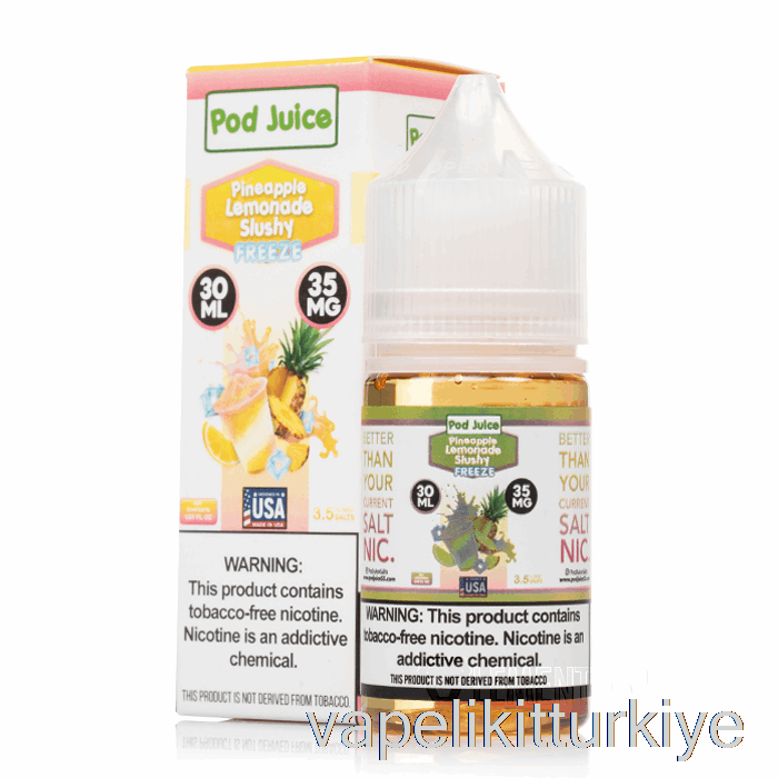 Vape Likit Dondurma Ananas Limonata Slushy - Kapsül Suyu - 30ml 20mg